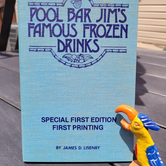 Vintage Other - Pool Bar Jim's Famous Frozen Drinks ~ 1979 1st Ed. ~ Signed ~ Tropical ~ Tiki 🍹
